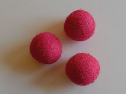 Bild von Filzkugel pink 40 an Lager