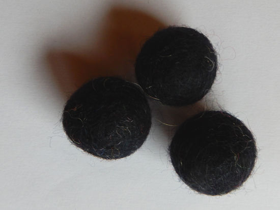 Bild von Filzkugel schwarz